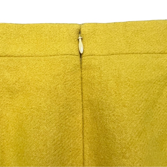 SOLD- J. Crew Mustard Yellow The Pencil Skirt Size 4 - Picture 3 of 7